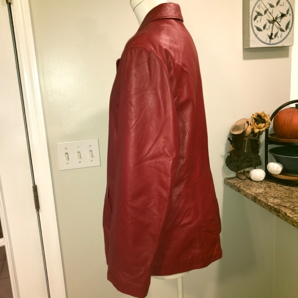 WilsonsLeather red sports coat jacket - Picture 6 of 16